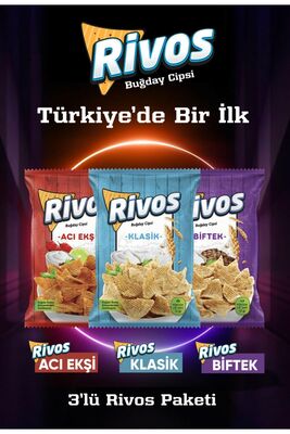 Rivos Buğday Cipsi 3'lü Efsane Lezzeti